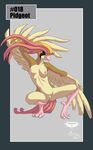  anthro armpits avian beak breasts collaboration crouching feather female looking_at_viewer mingchee navel nintendo nipples notorious84 nude pidgeot pinup pok&#233;mon pok&#233;morph pok&eacute;morph pose pussy solo spread_legs spreading the_pokedex_project video_games 