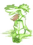  girly grass green green_theme legendary_pok&#233;mon male nintendo pok&#233;mon pok&eacute;mon shaymin shaymin_(sky_form) solo video_games zunu-raptor 