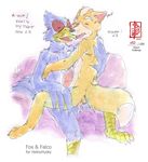  anal_penetration anthro avian balls canine cum cum_in_ass cum_inside cumshot duo erection falco_lombardi fennec_(artist) fox_mccloud gay helios_husky interspecies male mammal nintendo orgasm penetration penis sex star_fox video_games 