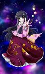  black_eyes black_hair highres houraisan_kaguya japanese_clothes long_hair solo t.o.d touhou very_long_hair 