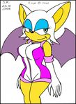  bat big_breasts bodysuit breasts female form_fitting gloves green_eyes hair half-closed_eyes mammal plain_background rouge_the_bat sega skinsuit solo sonic_(series) sricketts sricketts14381 white white_background white_clothing white_hair wings 