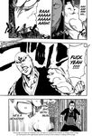  bleach comic greyscale hard_translated madarame_ikkaku monochrome translated watermark 