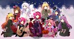  :p acoustic_guitar angel angel_beats! angel_wings bad_id bad_pixiv_id bat_wings blush bow bowtie brown_hair card flower guitar hair_ornament halloween halo hat headset highres hisako_(angel_beats!) holding holding_card instrument irie_(angel_beats!) iwasawa jack-o'-lantern jewelry kneeling maid_headdress microphone multiple_girls necklace pink_hair pumpkin purple_hair sekine shiina_(angel_beats!) silver_hair smile star tenshi_(angel_beats!) thighhighs tomako tongue tongue_out two_side_up wings yui_(angel_beats!) yuri_(angel_beats!) yusa_(angel_beats!) 