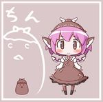  :&gt; :d animal_ears animated animated_gif bird blush chibi dancing dress dual_persona fang grey_eyes hat hypnotic lowres maitora mystia_lorelei mystia_lorelei_(bird) open_mouth pink_hair short_hair smile touhou translated wings 