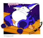 2023 andromorph anthro artist_name belly big_belly big_ears big_the_cat bodily_fluids border brown_clothing brown_gloves brown_handwear cheek_tuft chest_tuft clothing dipstick_ears domestic_cat drooling ear_markings eye_markings facial_tuft felid feline felis fingering fingering_self fishing_rod footwear footwear_only fur genital_fluids genitals gloves handwear hi_res intersex mammal markings masturbation moan mostly_nude multicolored_ears outside_border overweight overweight_andromorph overweight_anthro overweight_intersex pointy_ears prick_ears purple_body purple_fur purple_pussy pussy saliva sandals sega shoes shoes_only slopunzel snout solo sonic_the_hedgehog_(series) speech_bubble steam striped_arms striped_markings striped_tail stripes tail tail_markings tail_tuft text tuft vaginal vaginal_fingering vaginal_fluids vaginal_masturbation vocalization white_body white_border white_fur yellow_sclera