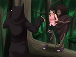  1girl angry arms_behind_back black_hair cg clenched_teeth imminent_rape kankuro konoha_no_okite maku_(l-u) naruto restrained standing teeth tenten toes tree trees wrist_grab you_gonna_get_raped 