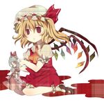  blood doll empty_eyes flandre_scarlet kurosawa_kazuto red_eyes solo touhou 