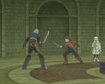  animated animated_gif attack brown_hair colette_brunel collet_brunel gif lloyd_irving lowres short_hair sword tales_of_(series) tales_of_symphonia weapon 