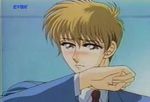  90s blonde_hair formal jpeg_artifacts level_c male_focus screencap solo suit 