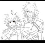 age_difference brown_eyes father_and_son kratos_aurion lloyd_irving lowres red_eyes short_hair sio_vanilla sketch tales_of_(series) tales_of_symphonia 
