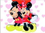  bow cute disney female hearts love male mammal mickey_mouse minnie_mouse mouse rodent 
