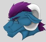  blue dragon eyewear glasses horn male portrait solo 