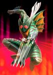  armlet bad_id bad_pixiv_id belt claws highres hiro_(hibikigaro) kamen_rider kamen_rider_amazon kamen_rider_amazon_(series) male_focus monster scarf solo 