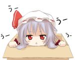  blue_hair box chibi hat in_box in_container red_eyes remilia_scarlet shize_(coletti) solo touhou 