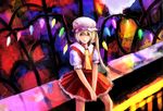  absurdres ascot flandre_scarlet highres hjistc red_eyes sitting solo touhou wings 