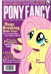  blue_eyes cover cute english_text equine female feral fluttershy_(mlp) friendship_is_magic hair horse magazine magazine_cover mammal my_little_pony pegasus pink_hair pony solo text unknown_artist wings 