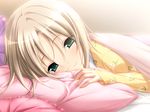  bed blonde_hair game_cg hatori_uta koku loli mirai_nostalgia purple_software short_hair 