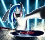  cd equine eyewear female friendship_is_magic glasses hasbro horn horse lighting mammal my_little_pony pony rautakoura rautoroura solo spark sparks spotlight sunglasses unicorn vinyl_scratch_(mlp) 