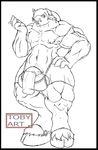  balls big_balls big_penis girly horsecock hyper male muscles penis smoking solo toby_art wide_hips 