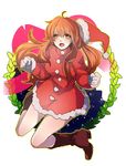  325_(im24) asahina_mikuru boots brown_eyes brown_hair gloves long_hair santa_costume solo suzumiya_haruhi_no_shoushitsu suzumiya_haruhi_no_yuuutsu 