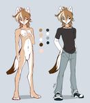  clothing jeans kohi male mammal necklace nude pants penis peritian shirt shoes solo wolf 