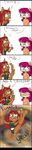  cat comic dream explosion feline female friend hair hairy_legs in_abyss mammal purple_hair raye_(in_abyss) razor red_hair 