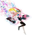  animal_hat bird black_legwear boots hat mawaru_penguindrum nucco penguin penguin_2-gou penguin_3-gou pink_eyes princess_of_the_crystal takakura_himari thigh_boots thighhighs 