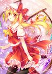  bad_id bad_pixiv_id blonde_hair flandre_scarlet hat red_eyes side_ponytail solo touhou wings yuuna_minato 