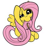 blue_eyes cute equine female feral fluttershy_(mlp) friendship_is_magic hair hasbro horse long_hair mammal my_little_pony pegasus pink_hair plain_background pony solo tail tail_in_mouth transparent_background unknown_artist wings young 