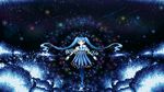  bad_id bad_pixiv_id blue_eyes blue_hair dress floating_hair hatsune_miku highres komine long_hair night night_sky open_mouth outstretched_arms pantyhose sky solo spread_arms twintails very_long_hair vocaloid 