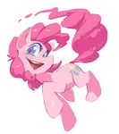  cutie_mark equine female feral friendship_is_magic hair horse looking_at_viewer mammal my_little_pony nemurism open_mouth pink_hair pinkie_pie_(mlp) plain_background pony pose smile solo white_background 