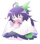  :d ^_^ black_hair blush bow cape closed_eyes commentary_request hair_bow happy heart hug kenoka komeiji_satori long_hair multiple_girls open_mouth pink_eyes pink_hair reiuji_utsuho simple_background smile touhou white_background wing_hug 