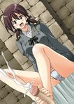  censored cum ejaculation feet footjob gertrud_barkhorn haresaku ken_(haresaku) penis strike_witches 