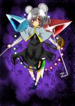  animal_ears bad_id bad_pixiv_id grey_hair hati105 highres mouse_ears mouse_tail nazrin red_eyes solo tail touhou 