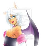  animal_ears annoying_watermark audioerf backlit blue_eyes eyeshadow female hair human humanized lipstick low_res makeup mammal plain_background rouge_the_bat sega solo sonic_(series) watermark white_background white_hair wings 