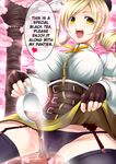  blonde_hair breasts cameltoe cherry_blossoms cup drill_hair fingerless_gloves garter_belt gloves hard_translated hat mahou_shoujo_madoka_magica murasame_nohito panties sexually_suggestive suggestive tea teacup thighhighs tomoe_mami translated twin_drills underwear wakamezake yellow_eyes 