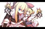  alice_margatroid blonde_hair blue_eyes blurry bow bowtie depth_of_field doll fingerless_gloves gloves goliath_doll hair_bow jewelry letterboxed long_hair miranko ring sash shanghai_doll short_hair sketch solo string touhou white_gloves 