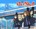  akiyama_mio convenience_store hirasawa_yui horiguchi_yukiko k-on! kotobuki_tsumugi lawson multiple_girls nakano_azusa pantyhose school_uniform shop tainaka_ritsu 