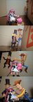  4koma airi airi_(queen's_blade) comic cowboy crossover disney figure hat hershel_layton level-5 long_image maid meme photo professor_layton queen&#039;s_blade queen's_blade sheriff_woody tall_image top_hat toy toy_story western what woody you_gonna_get_raped 