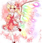  bad_id bad_pixiv_id blonde_hair fang flandre_scarlet hat inanosuke red_eyes side_ponytail solo touhou wings wrist_cuffs 