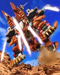  blade blades claws fangs liger_zero liger_zero_schneider mecha robographer sky zoids zoids_shinseiki/zero 