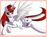  alicorn blush clothing equine female feral friendship_is_magic hair hasbro horn kloudmutt lauren_faust lauren_faust_(character) mammal my_little_pony ponification red_hair shirt solo winged_unicorn wings 