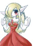  cosplay gardevoir green_hair jynx jynx_(cosplay) lowres pokemon red_eyes 