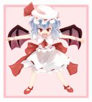  blue_hair hat red_eyes remilia_scarlet shize_(coletti) solo touhou wings 