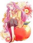  apple bad_id bad_pixiv_id flower food fruit hairband hoe_satsuki long_hair solo tsukimiya_ringo uta_no_prince-sama 
