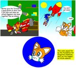  airplane blue blue_body blue_eyes bucket canine crying fox green_eyes hedgehog mammal miles_prower multiple_tails neglected orange orange_body polishing rocket sad sega shoes sonic_(series) sonic_the_hedgehog tail wakeangel2001 