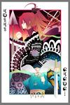  apple bad_id bad_pixiv_id beamed_sixty-fourth_notes blue_eyes blue_hair cape card card_(medium) crown food fruit hair_ornament hair_ribbon hairclip hands_clasped highres joker long_hair madoka_runes magical_girl mahou_shoujo_madoka_magica miki_sayaka mmco multiple_girls musical_note own_hands_together playing_card polearm ponytail quarter_note red_eyes red_hair ribbon sakura_kyouko short_hair spear sword translated treble_clef weapon 