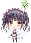  chibi kodama_haruka maid thighhighs twinbox twinbox_school 