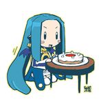  blue_hair cake disgaea food nippon_ichi phantom_kingdom trenia wings 