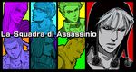  6+boys 7boys assassino formaggio ghiacchio ghiaccio illuso jojo&#039;s_bizarre_adventure jojo_no_kimyou_na_bouken male male_focus melone multiple_boys pesci prosciutto risotto_nero 